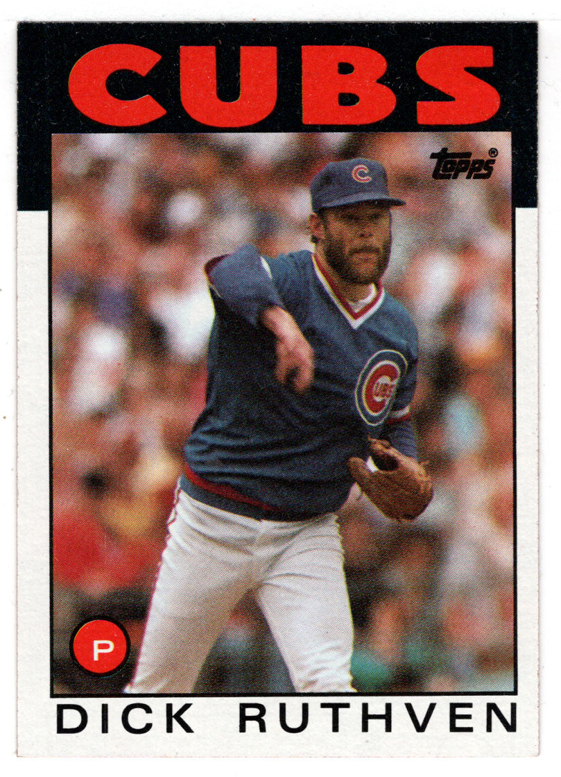 Dick Ruthven - Chicago Cubs (MLB Baseball Card) 1986 Topps # 98 Mint