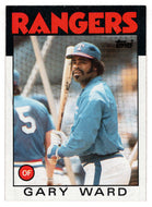 Gary Ward - Texas Rangers (MLB Baseball Card) 1986 Topps # 105 Mint