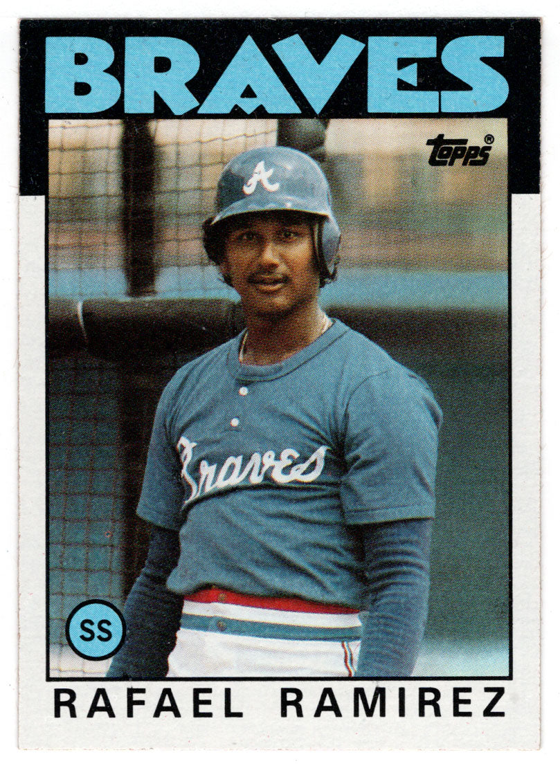 Rafael Ramirez - Atlanta Braves (MLB Baseball Card) 1986 Topps