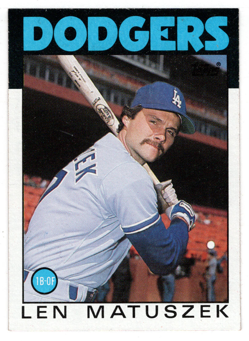 Len Matuszek - Los Angeles Dodgers (MLB Baseball Card) 1986 Topps # 109 Mint