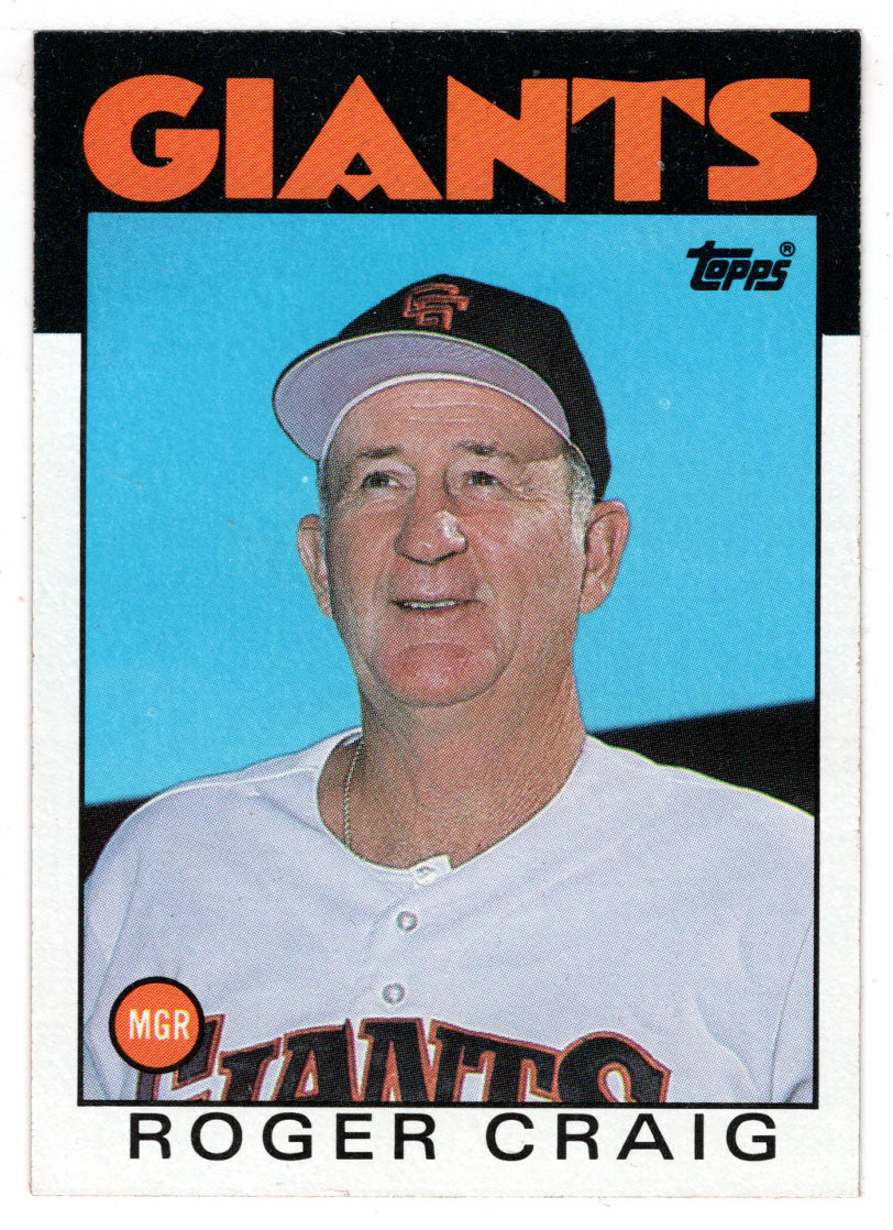 Roger Craig - San Francisco Giants - Manager (MLB Baseball Card) 1986 Topps # 111 Mint