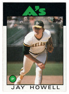 Jay Howell - Oakland Athletics (MLB Baseball Card) 1986 Topps # 115 Mint