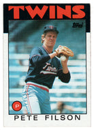 Pete Filson - Minnesota Twins (MLB Baseball Card) 1986 Topps # 122 Mint