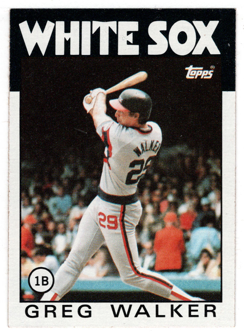 Greg Walker - Chicago White Sox (MLB Baseball Card) 1986 Topps # 123 Mint