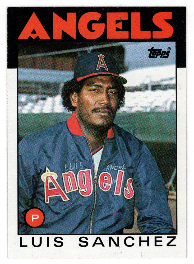 Luis Sanchez - California Angels (MLB Baseball Card) 1986 Topps # 124 Mint