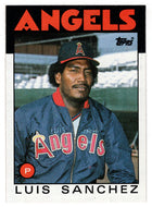 Luis Sanchez - California Angels (MLB Baseball Card) 1986 Topps # 124 Mint
