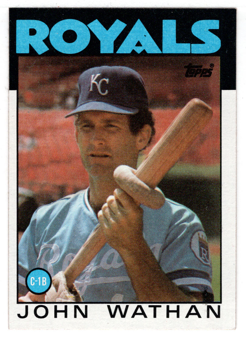 John Wathan - Kansas City Royals (MLB Baseball Card) 1986 Topps # 128 Mint