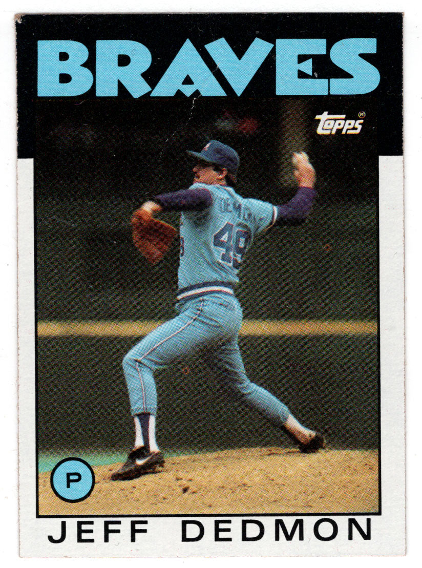 Jeff Dedmon - Atlanta Braves (MLB Baseball Card) 1986 Topps # 129 Mint