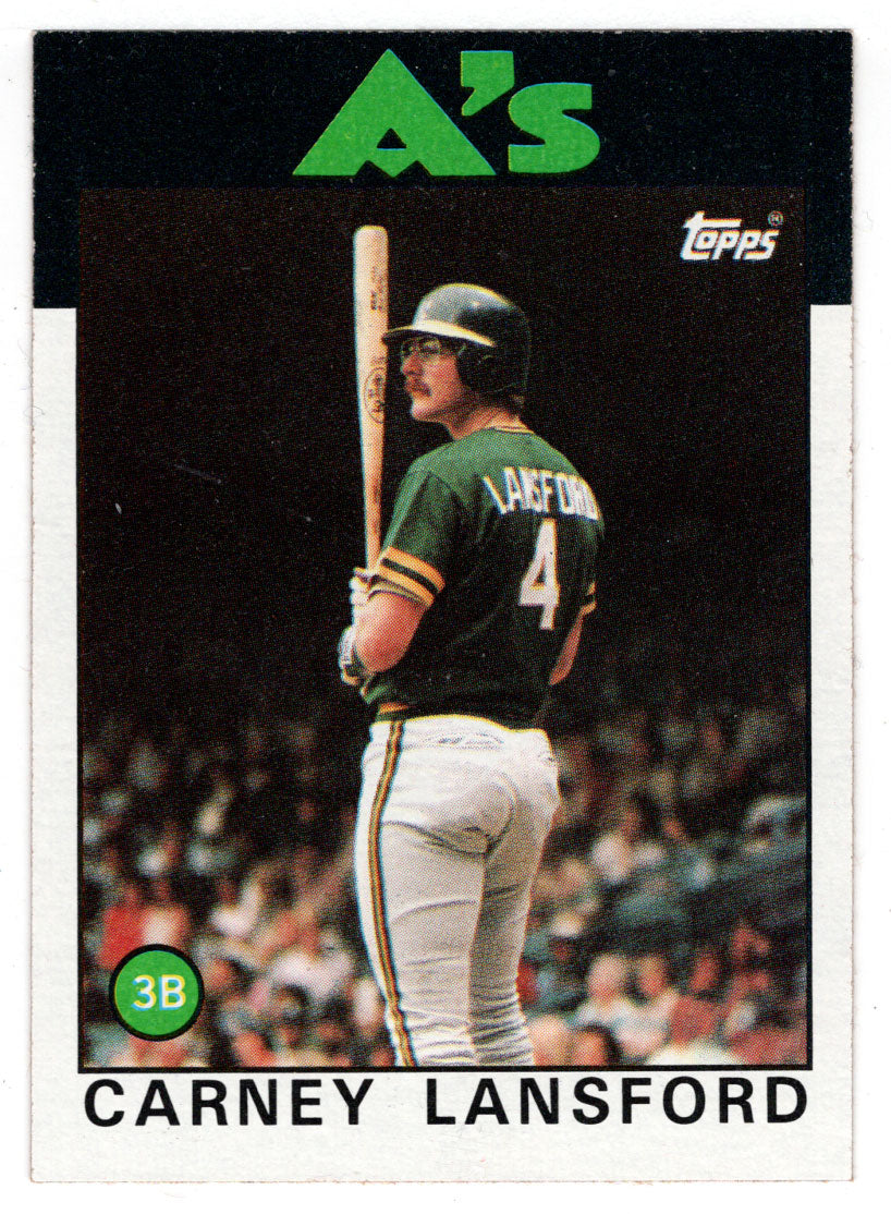 Carney Lansford - Oakland Athletics (MLB Baseball Card) 1986 Topps # 134 Mint
