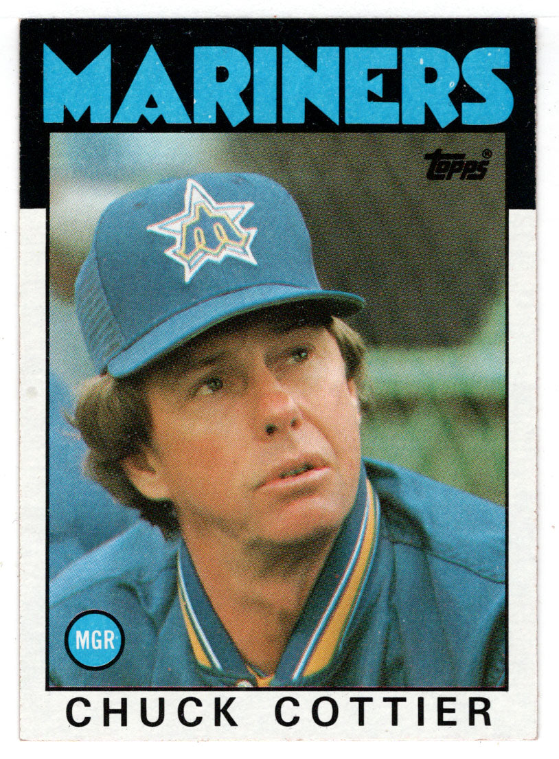 Chuck Cottier - Seattle Mariners - Manager (MLB Baseball Card) 1986 Topps # 141 Mint
