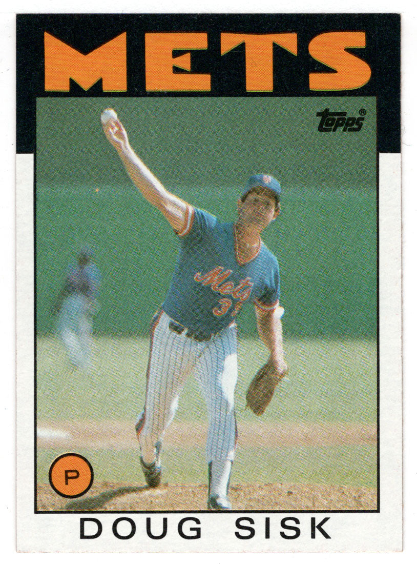 Doug Sisk - New York Mets (MLB Baseball Card) 1986 Topps # 144 Mint