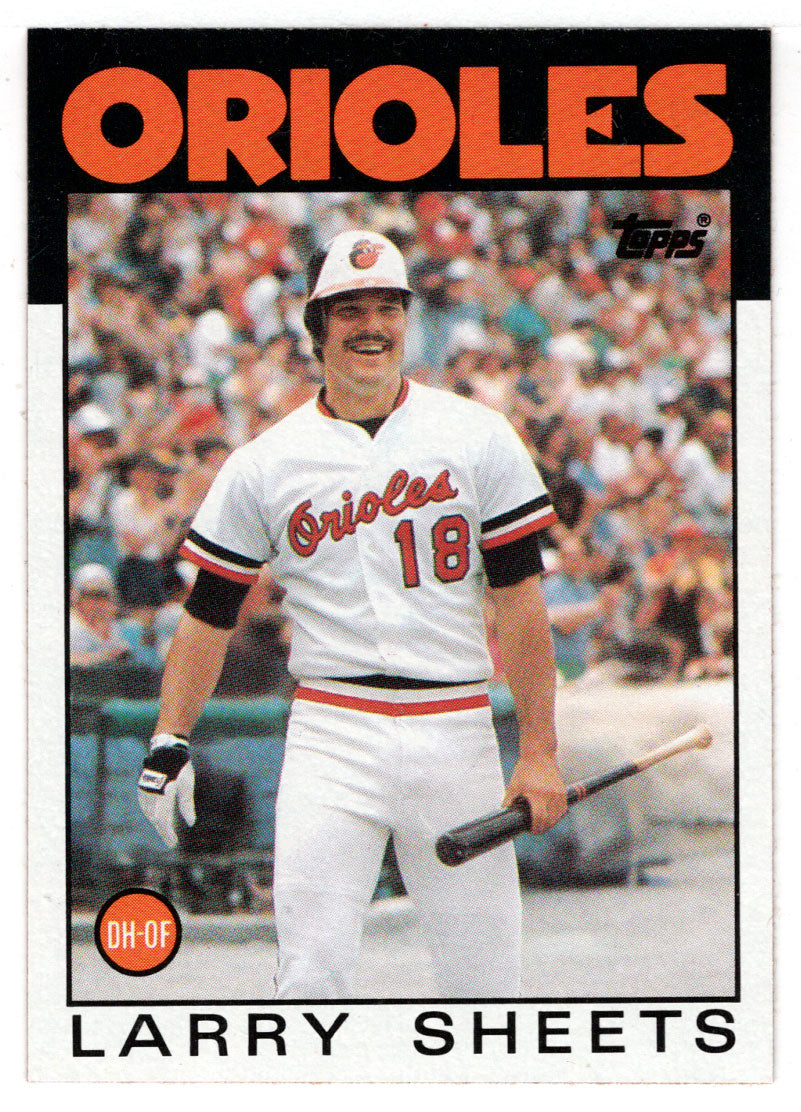 Larry Sheets - Baltimore Orioles (MLB Baseball Card) 1986 Topps # 147 Mint
