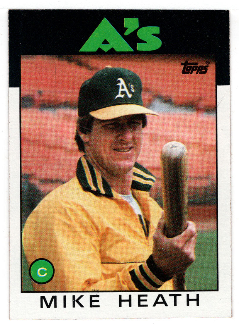 Mike Heath - Oakland Athletics (MLB Baseball Card) 1986 Topps # 148 Mint