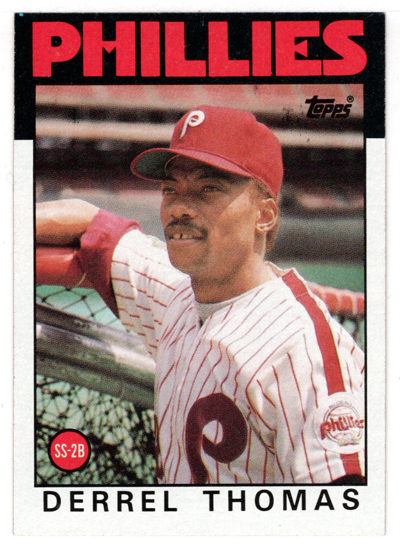 Derrel Thomas - Philadelphia Phillies (MLB Baseball Card) 1986 Topps # 158 Mint