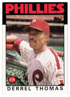 Derrel Thomas - Philadelphia Phillies (MLB Baseball Card) 1986 Topps # 158 Mint