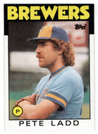 Pete Ladd - Milwaukee Brewers (MLB Baseball Card) 1986 Topps # 163 Mint