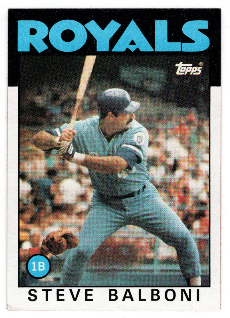 Steve Balboni - Kansas City Royals (MLB Baseball Card) 1986 Topps # 164 Mint