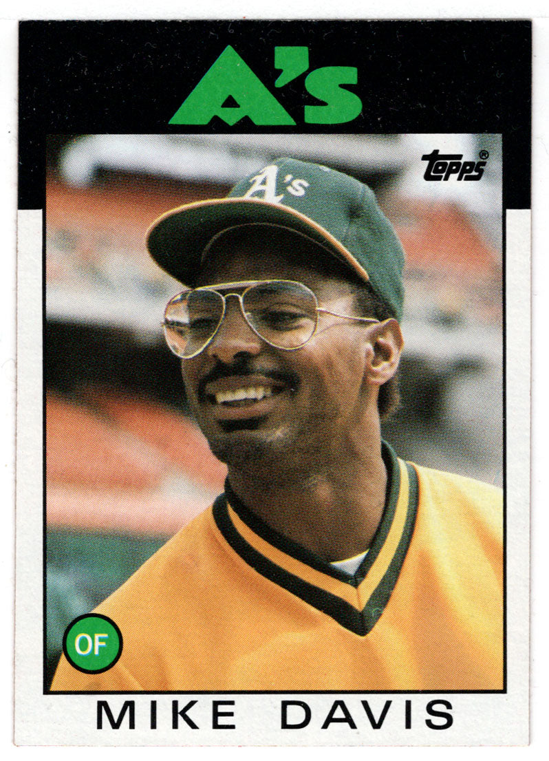 Mike Davis - Oakland Athletics (MLB Baseball Card) 1986 Topps # 165 Mint