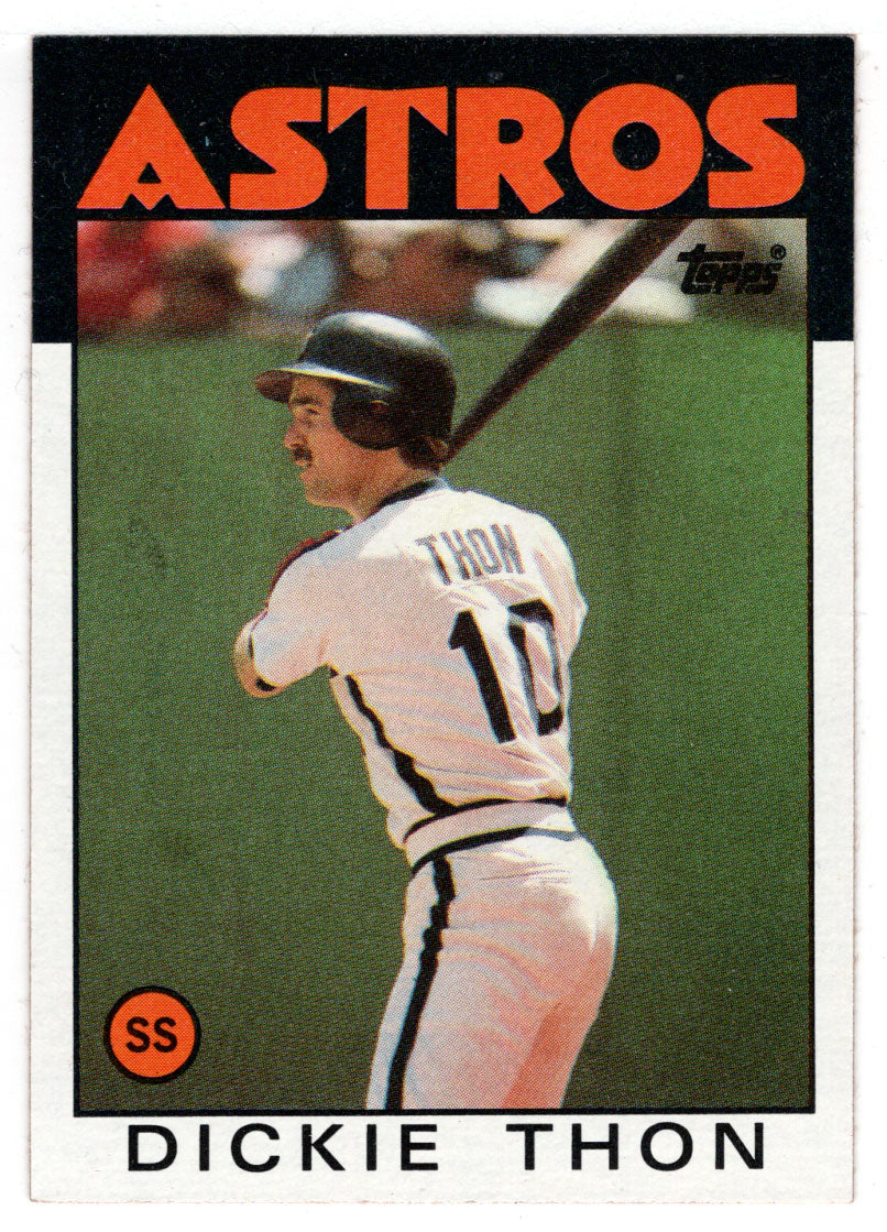 Dickie Thon - Houston Astros (MLB Baseball Card) 1986 Topps # 166 Mint