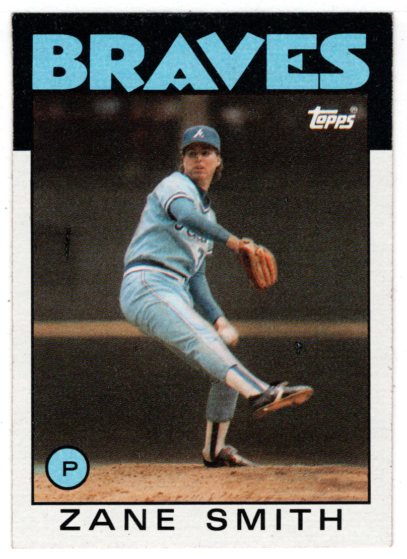 Zane Smith - Atlanta Braves (MLB Baseball Card) 1986 Topps # 167 Mint