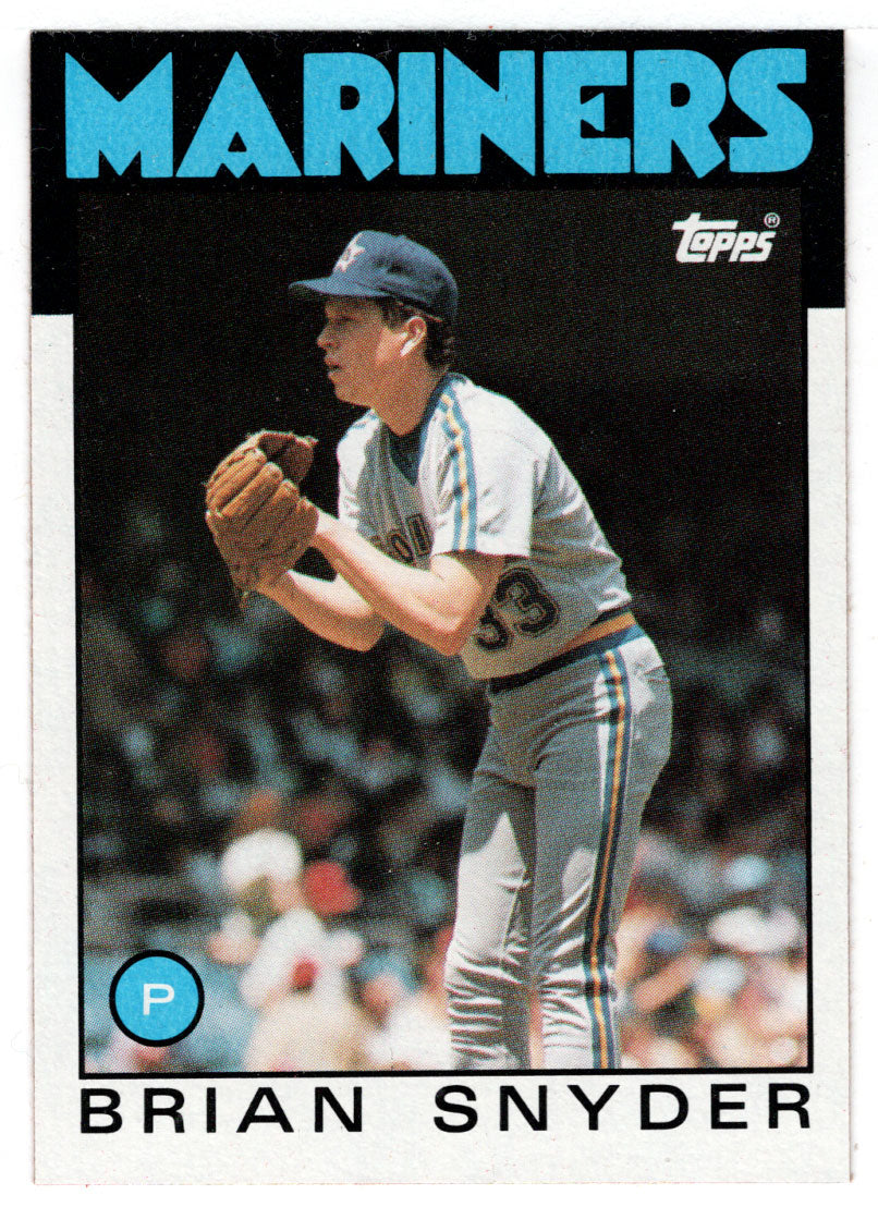 Brian Snyder RC - Seattle Mariners (MLB Baseball Card) 1986 Topps # 174 Mint