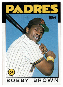 Bobby Brown - San Diego Padres (MLB Baseball Card) 1986 Topps # 182 Mint