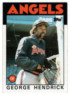 George Hendrick - California Angels (MLB Baseball Card) 1986 Topps # 190 Mint