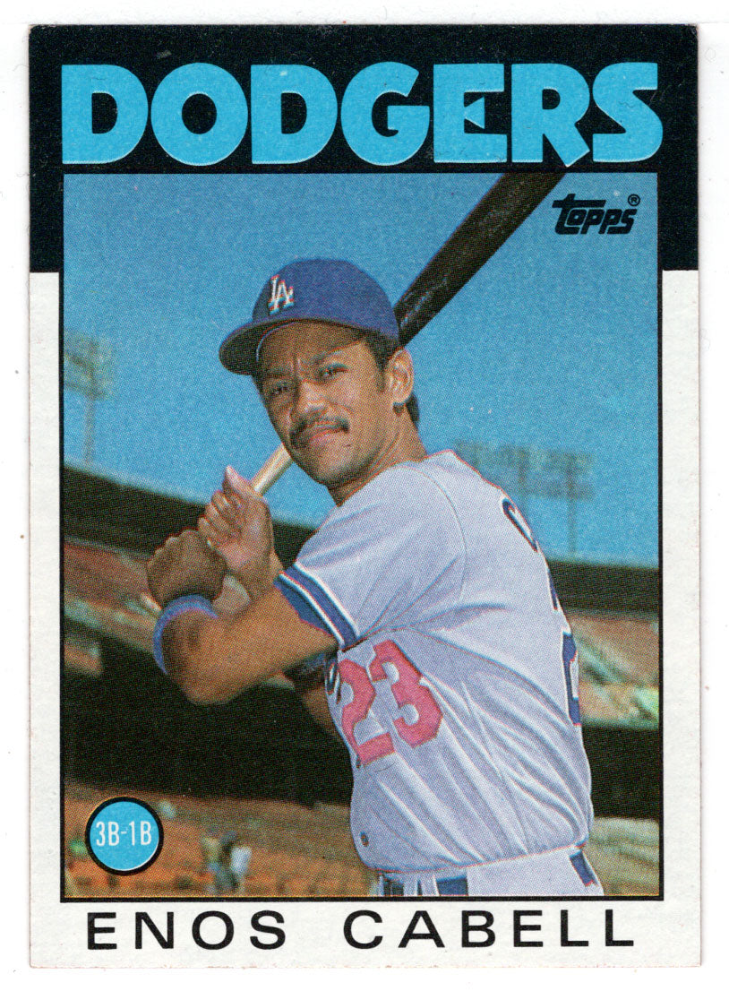 Enos Cabell - Los Angeles Dodgers (MLB Baseball Card) 1986 Topps # 197 Mint