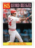 Tony Perez - Cincinnati Reds - '85 Record Breaker (MLB Baseball Card) 1986 Topps # 205 Mint