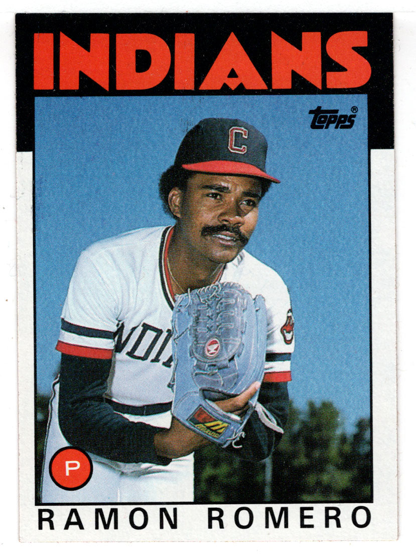 Ramon Romero RC - Cleveland Indians (MLB Baseball Card) 1986 Topps # 208 Mint