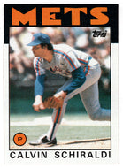 Calvin Schiraldi - New York Mets (MLB Baseball Card) 1986 Topps # 210 Mint