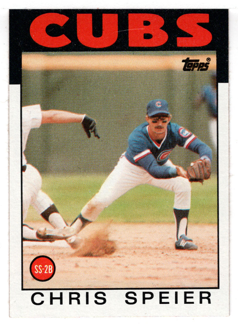 Chris Speier - Chicago Cubs (MLB Baseball Card) 1986 Topps # 212 Mint