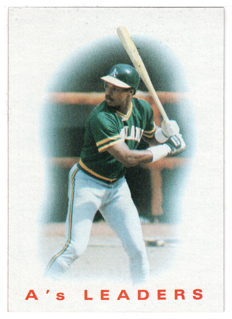 Dwayne Murphy - Oakland Athletics - Team Leaders (MLB Baseball Card) 1986 Topps # 216 Mint