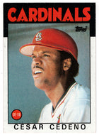 Cesar Cedeno - St. Louis Cardinals (MLB Baseball Card) 1986 Topps # 224 Mint