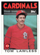Tom Lawless - St. Louis Cardinals (MLB Baseball Card) 1986 Topps # 228 Mint