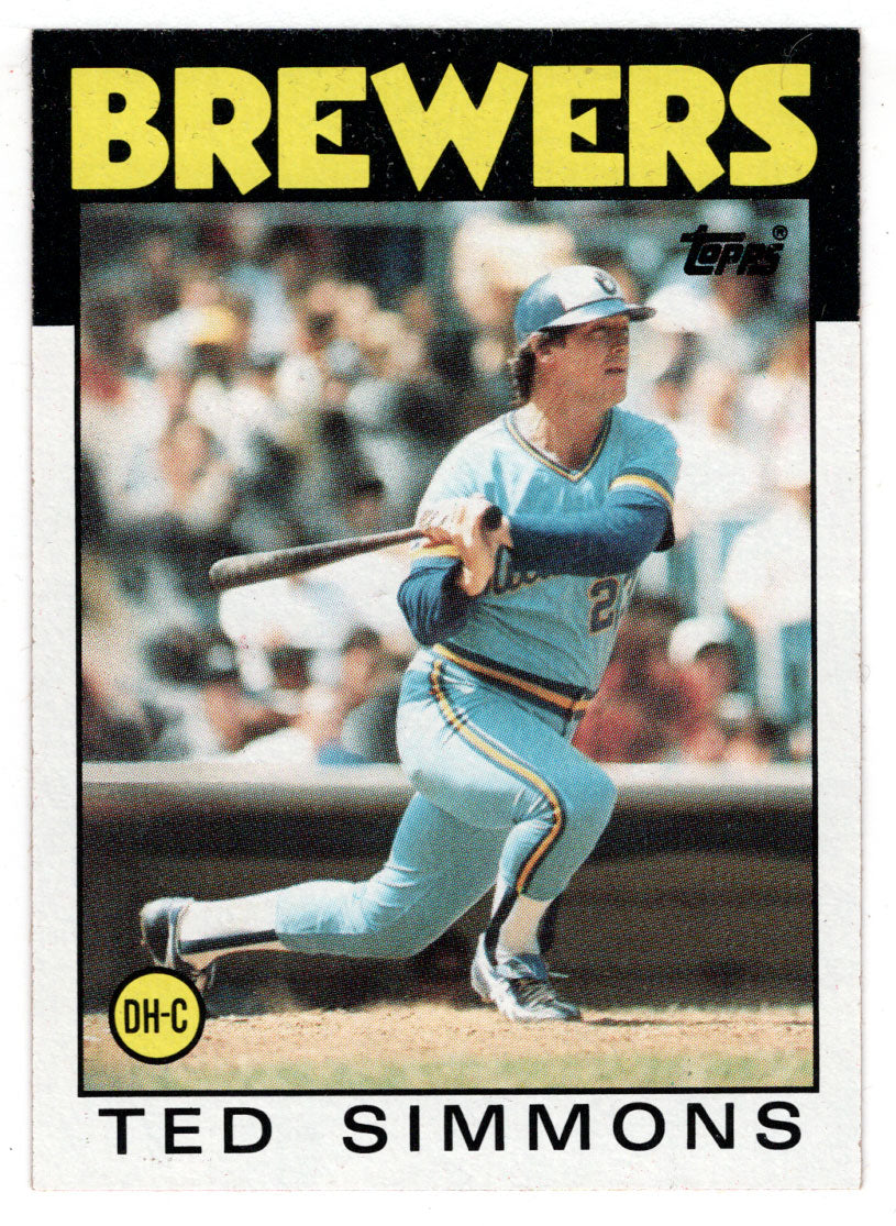 Ted Simmons - Milwaukee Brewers (MLB Baseball Card) 1986 Topps # 237 Mint