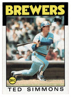 Ted Simmons - Milwaukee Brewers (MLB Baseball Card) 1986 Topps # 237 Mint