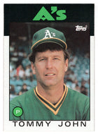 Tommy John - Oakland Athletics (MLB Baseball Card) 1986 Topps # 240 Mint