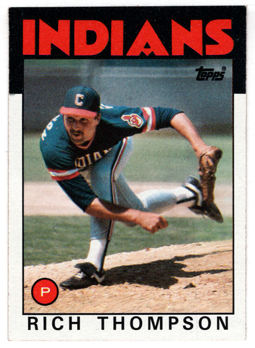 Rich Thompson RC - Cleveland Indians (MLB Baseball Card) 1986 Topps # 242 Mint