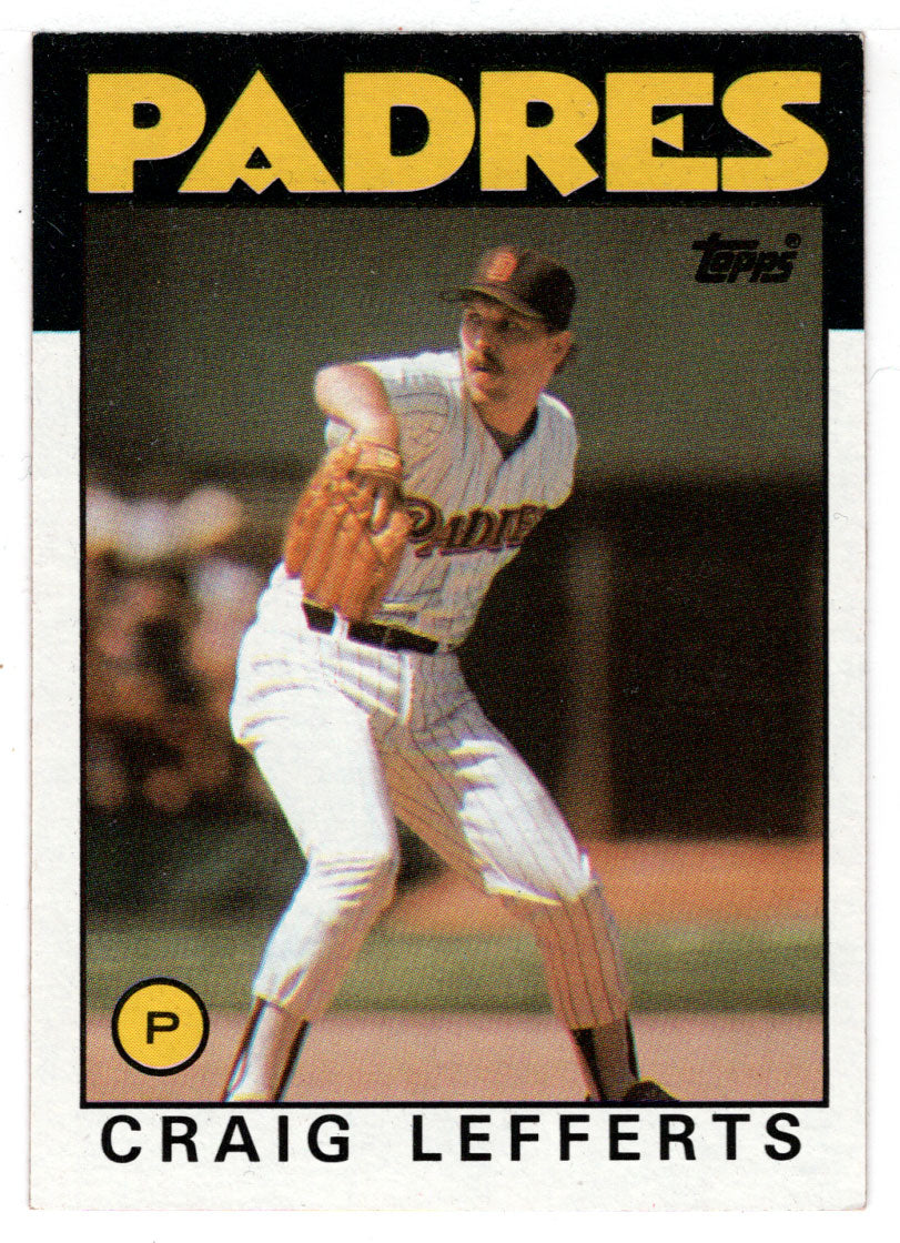Craig Lefferts - San Diego Padres (MLB Baseball Card) 1986 Topps # 244 Mint