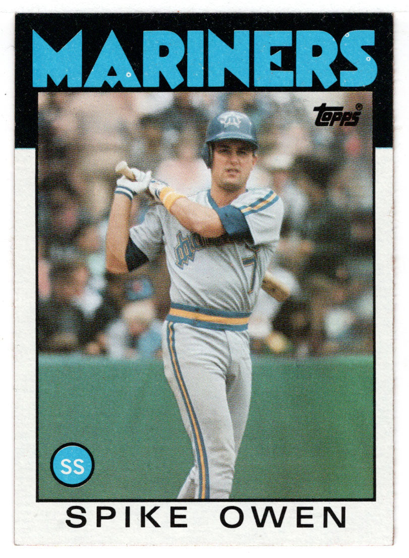 Spike Owen - Seattle Mariners (MLB Baseball Card) 1986 Topps # 248 Mint