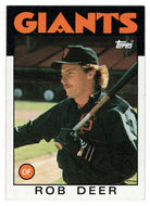 Rob Deer - San Francisco Giants (MLB Baseball Card) 1986 Topps # 249 Mint