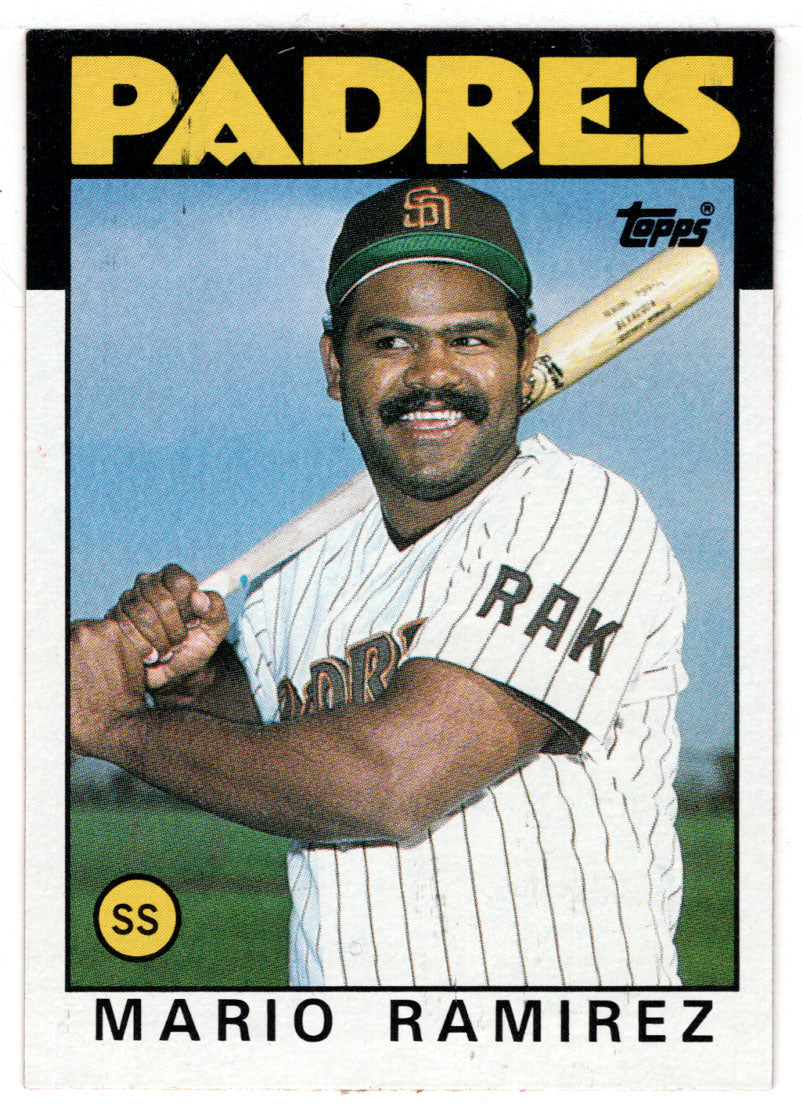 Mario Ramirez -  San Diego Padres (MLB Baseball Card) 1986 Topps # 262 Mint