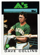 Dave Collins - Oakland Athletics (MLB Baseball Card) 1986 Topps # 271 Mint