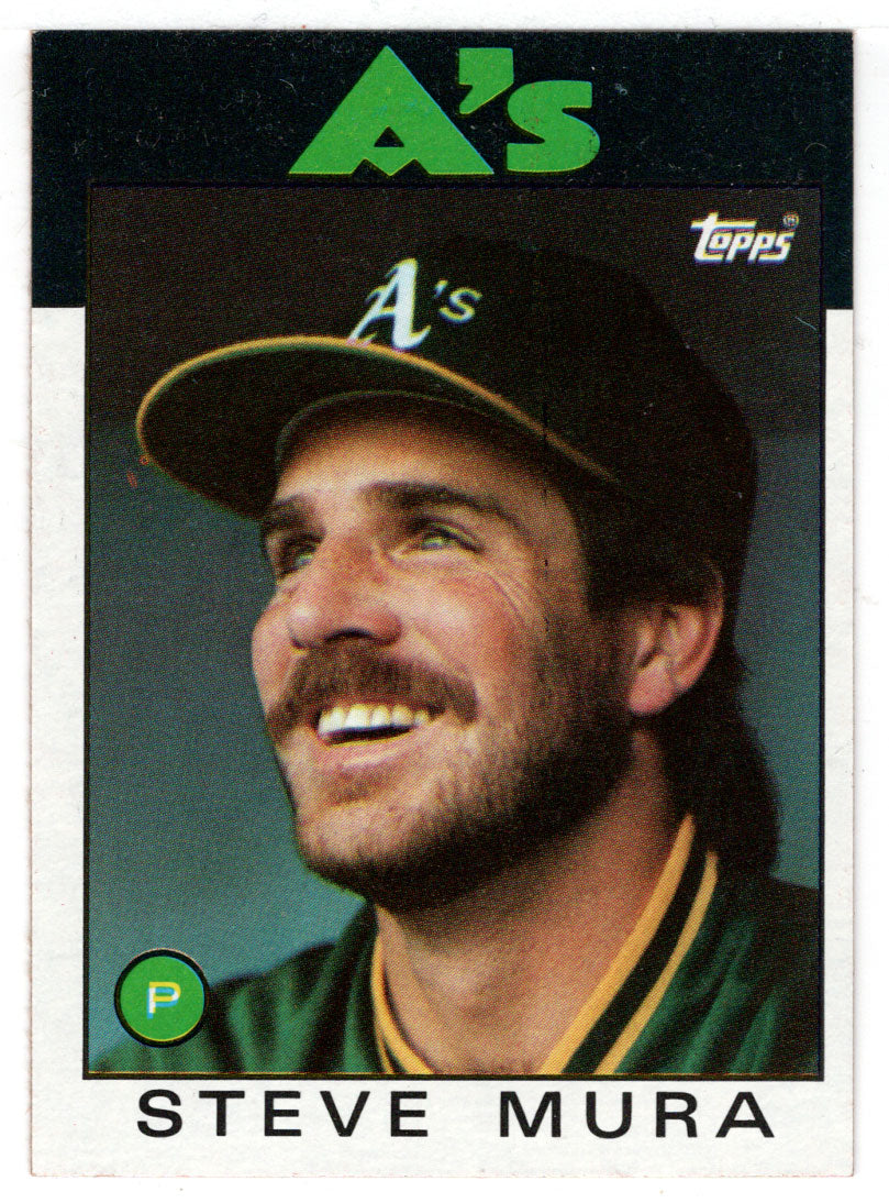 Steve Mura - Oakland Athletics (MLB Baseball Card) 1986 Topps # 281 Mint