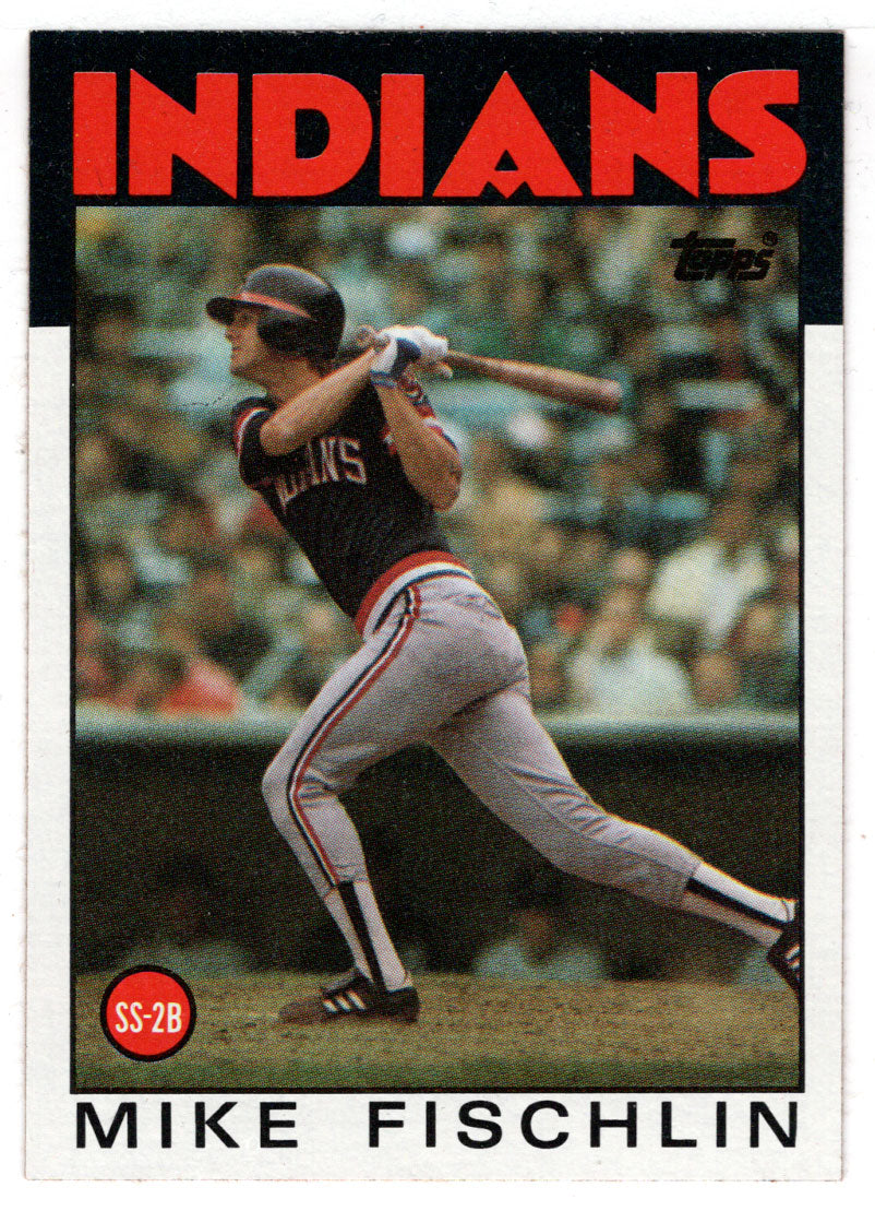 Mike Fischlin - Cleveland Indians (MLB Baseball Card) 1986 Topps # 283 Mint