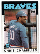 Chris Chambliss - Atlanta Braves (MLB Baseball Card) 1986 Topps # 293 Mint