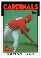 Danny Cox - St. Louis Cardinals (MLB Baseball Card) 1986 Topps # 294 Mint