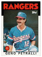 Geno Petralli - Texas Rangers (MLB Baseball Card) 1986 Topps # 296 Mint