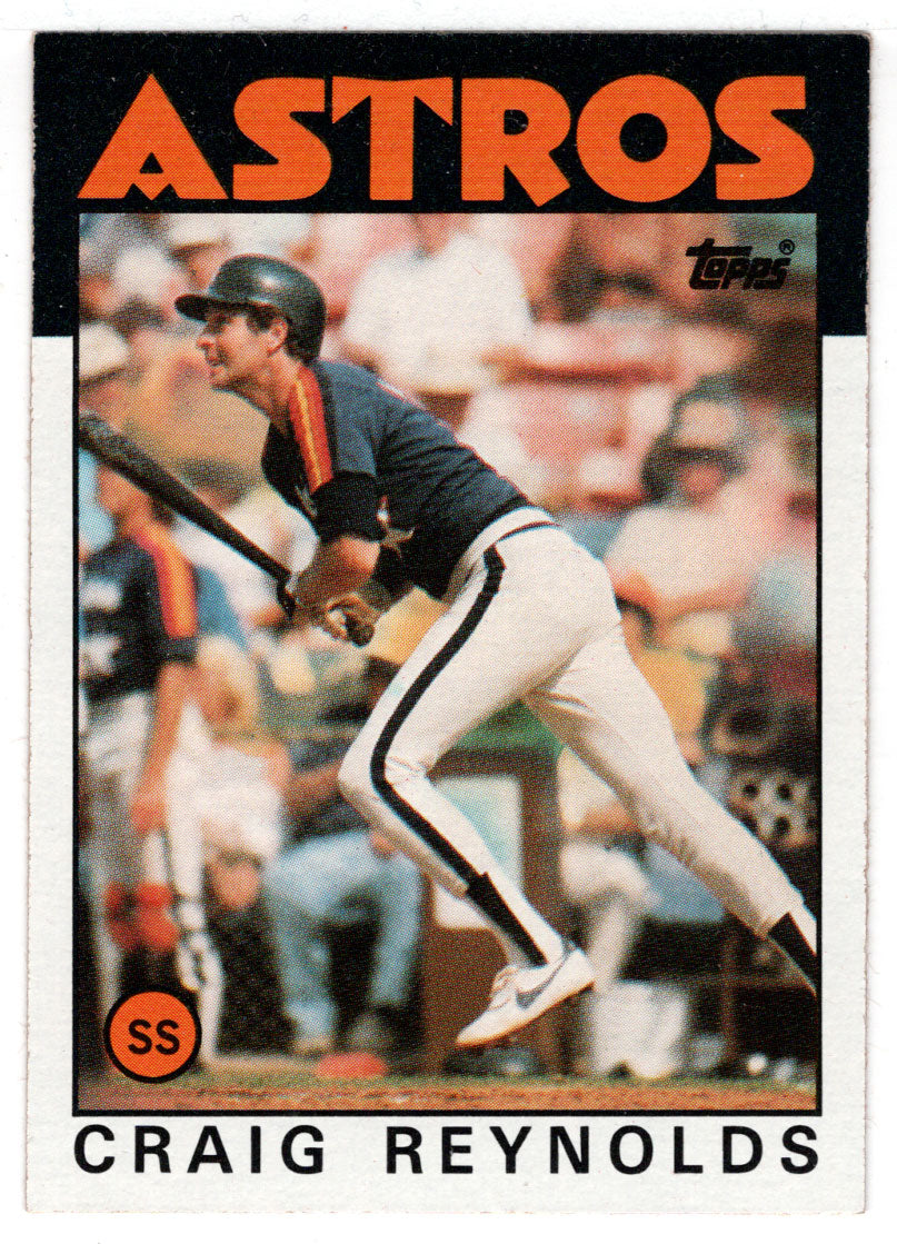 Craig Reynolds - Houston Astros (MLB Baseball Card) 1986 Topps # 298 Mint